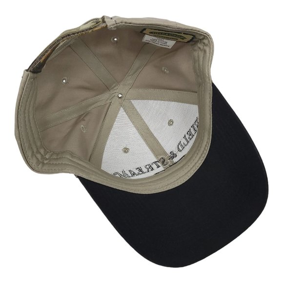 Field And Stream 1871 Camo Strapback Cap Trucker Baseball Camouflage Khaki Hat - Picture 11 of 12